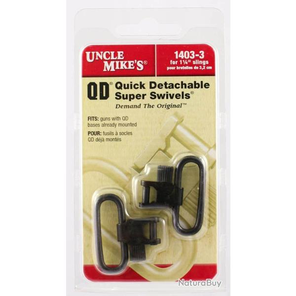 Jeu 2 boucles Uncle Mike's bronzees 3.18cmcm
