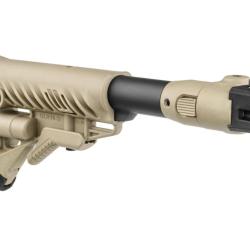 Crosse pliante type M4 pour akm 47 (joint polym&egrave;re) - D&eacute;sert tan