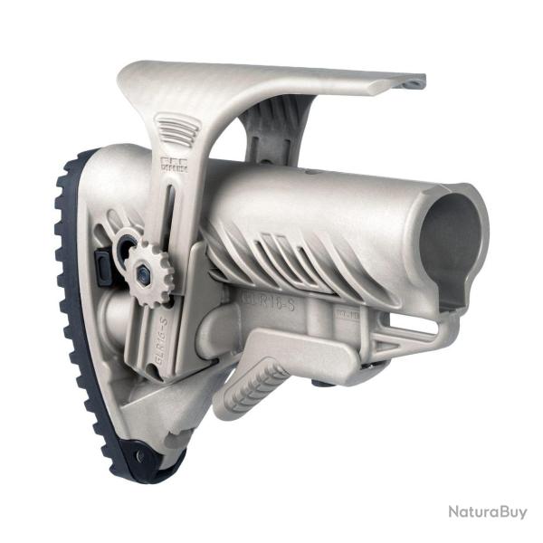 Crosse tactique D�sert pour M16/aR15 avec compartiment a piles avec appui joue