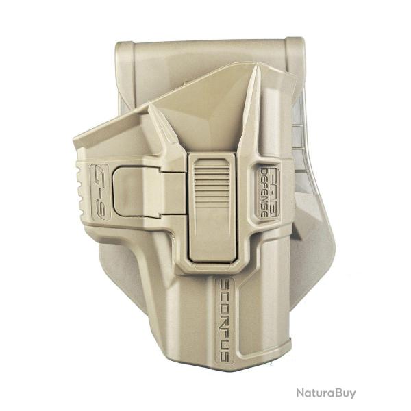 Holster Fab Defense pour glock 17 paddle r�tention niveau 2 - Sable