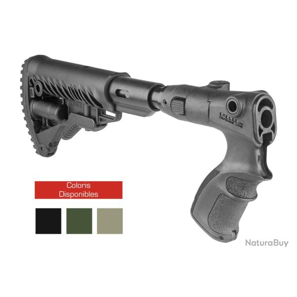 Crosse r�tractable et pliante type M4 Fab Defense agRF 870 fk sb pour Remington 870 - Noire