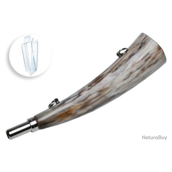 Corne d'appel en corne de 24 cm sous blister