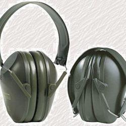 Casque peltor anti bruit Vert militaire avec serre-t&ecirc;te pliable