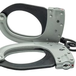 Menottes Rivolier double securite standard serie s (2 cles plates / 1 ronde)