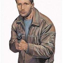 Cible gravolux PJ lieges n&deg;6 - 88,5x63,5 cm - papier - L'unite