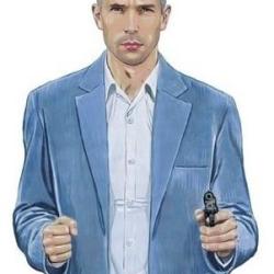 Cible gravolux PJ lieges n&deg;5 - 88,5x63,5 cm - papier - L'unite