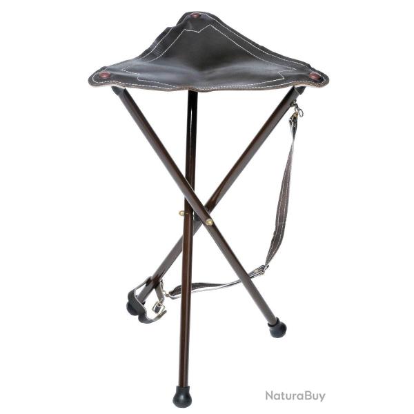 Tr�pied m�tal dessus croute Marron haut 65 cm