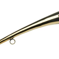 Corne d'appel laiton de 30 cm d&eacute;cor sanglier.