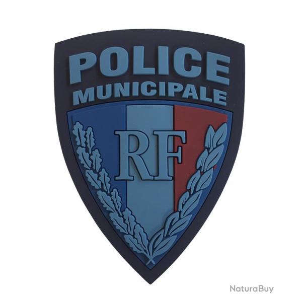 �cusson gomme 3D sur velcro - Police Municipale RF - basse visibilit�
