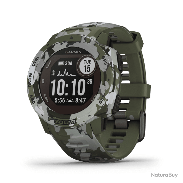 Montre gps multi-fonction Garmin instinct solar - Lichen Camo