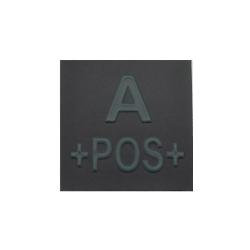 Grade velcro 5x5 basse visibilit&eacute; - groupe sanguin A+