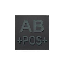 Grade velcro 5x5 basse visibilit&eacute; - groupe sanguin AB+