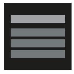 Grade velcro 5x5 basse visibilit&eacute; - directeur stagiaire