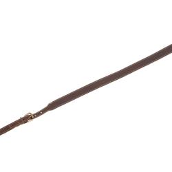 Bretelle plate pour Fusil avec croute grasse piqu&eacute;e - largeur de 25mm - avec mousquetons