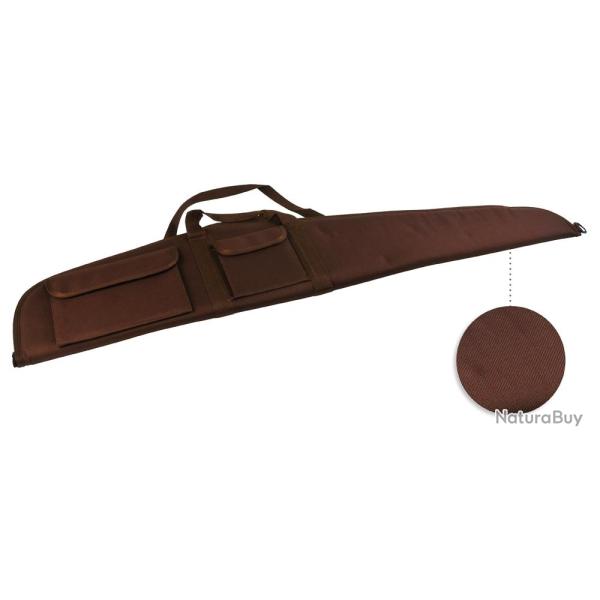 Etui Carabine toile Marron 2 Poches long 120 cm