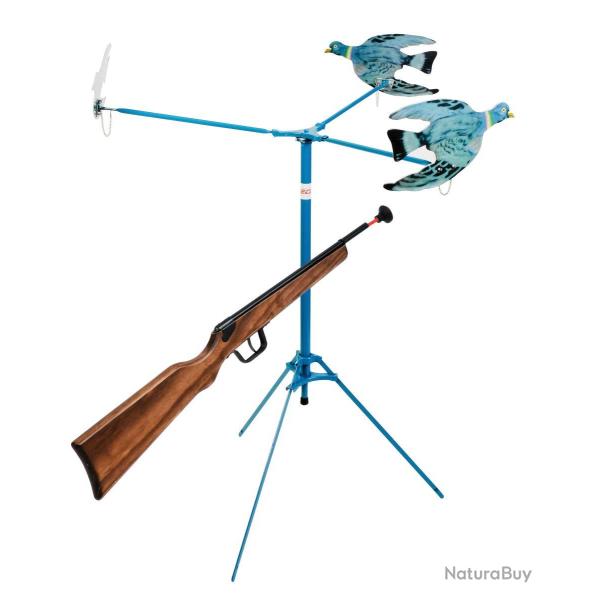 Tir aux pigeons 3 pieces a spirales, Fusil 1 coups