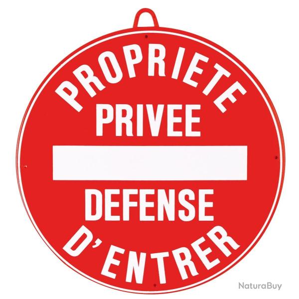 PROPRIT PRIVE DFENSE D'ENTRER DIAM. 28 CM, ROUGE