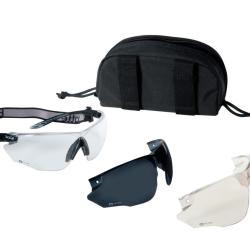 Lunette Boll&eacute; combat Noir - Ecran Incolore / fum&eacute; / esp