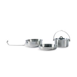 CAMP SET LARGE - Batterie de cuisine Tatonka - Casserole/Po&ecirc;le/Bol - Acier inox