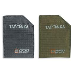 SLEEVE RFIDB SET - 2 Pochettes protection de donn&eacute;e RFID Tatonka - Noir/Olive