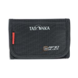 FOLDER RFIDB - Portefeuille Tatonka avec Velcro et divers compartiments - Protection RFID - Noir
