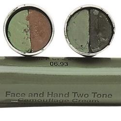 B&acirc;ton de grimage 2 couleurs Marron / Kaki