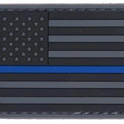 Patch PVC Drapeau USA Bleu line