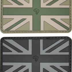 Patch PVC Union Jack Flag Viper Gris