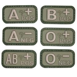 Patch PVC Groupe sanguin vert Viper