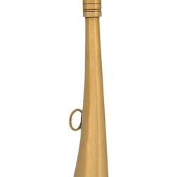 Corne plate Compi&egrave;gne 12 cm laiton poli