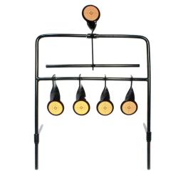 Portant 5 cibles de diam&egrave;tres identiques