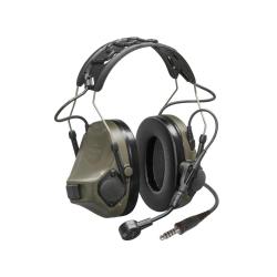 Casque 3M Peltor COMTAC VIII avec Micro et C&acirc;ble NATO Vert