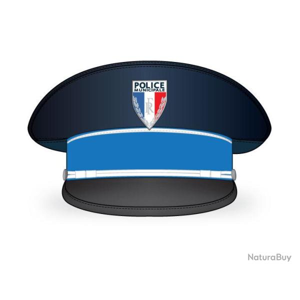Casquette de c�r�monie Police Municipale - Taille 62 61.5