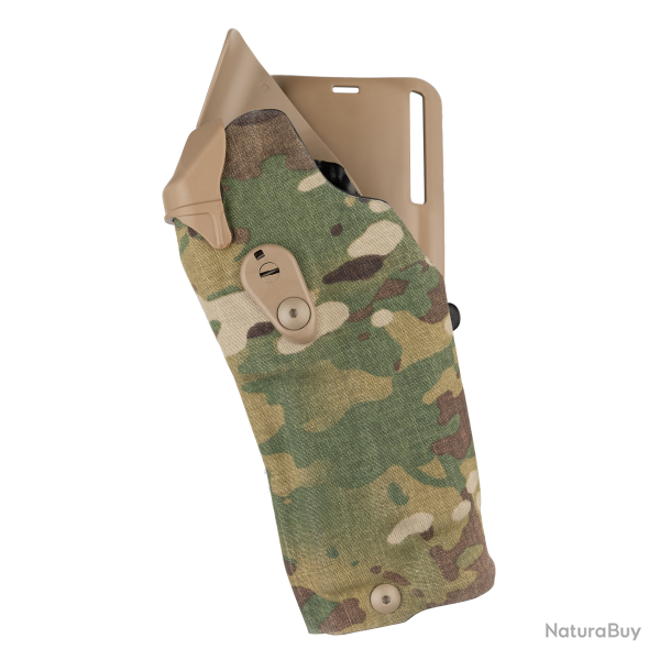 Etui Safariland Mod. 6395RDS ALS - Pour Glock 17 avec lampe - Multicam Droitier