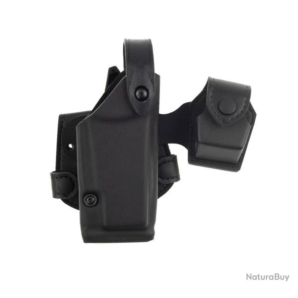 Etui Safariland Mod.6281 - A clip avec Sentry - TASER et porte-cartouche - Noir Droitier