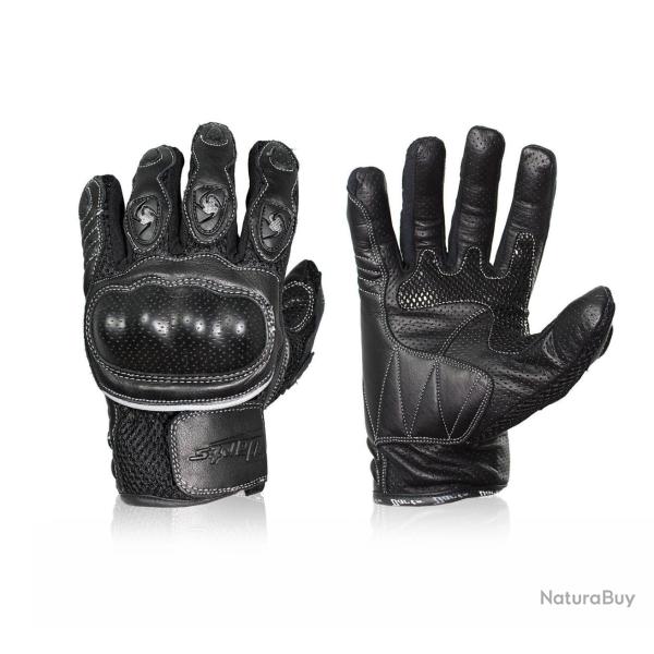 Gants moto �t� Darts Spy - Noirs XL