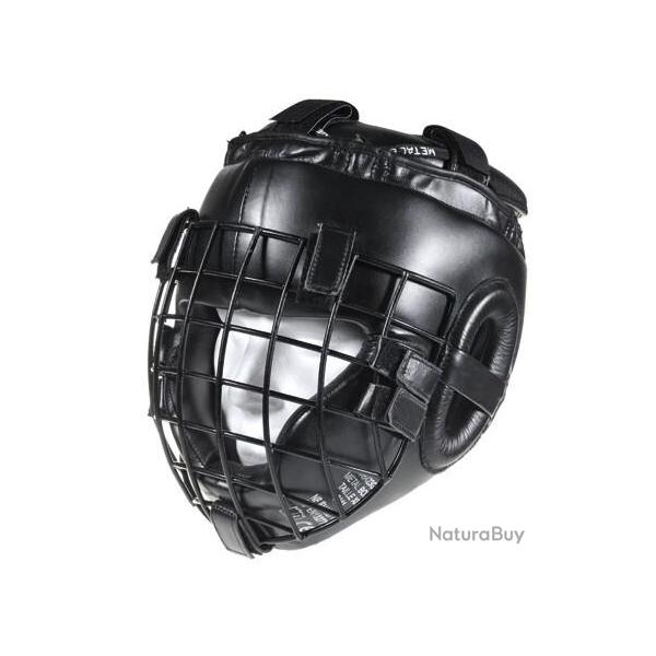Casque de protection � grille Metal Boxe - Noir XL