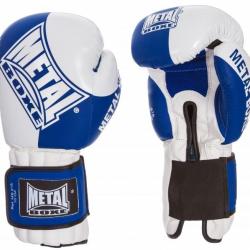 Gants officiel entrainement/competition Metal Boxe - Bleu 12oz