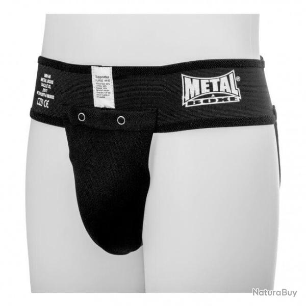 Slip coquille Metal Boxe - Noir L