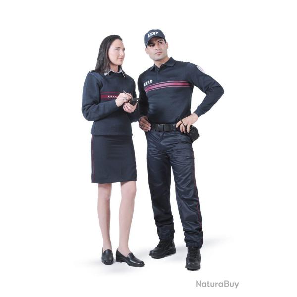 Pull col rond A.S.V.P. maille administrative lourde S