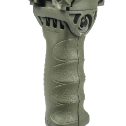 Poign&eacute;e avant tactique rotative et bipied Fab T-POD G2 Vert OD