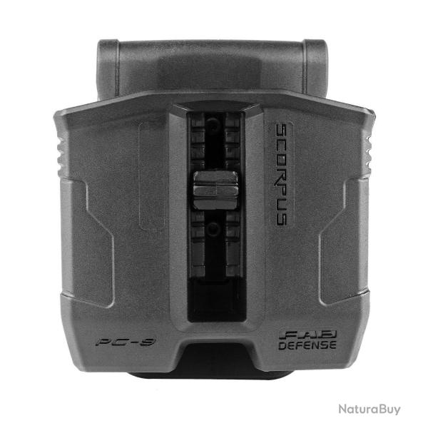 Porte-chargeur double Fab-Defense PS1911 pour chargeurs Acier 1911 simple pile .45/10 mm Noir