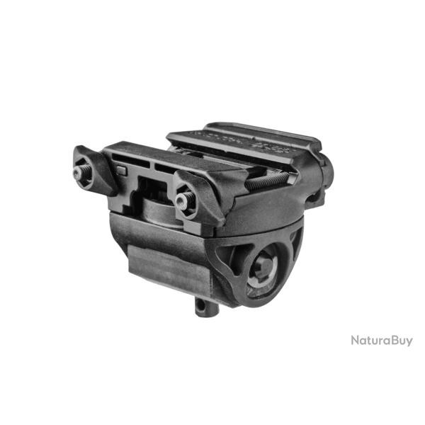 Adaptateur picatinny rotatif et inclinable Fab pour bipied Harris