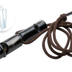Sifflet Januel de dressage Buffle Noir - Sous blister 9cm