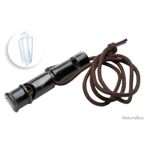 Sifflet Januel de dressage Buffle Noir - Sous blister 9cm