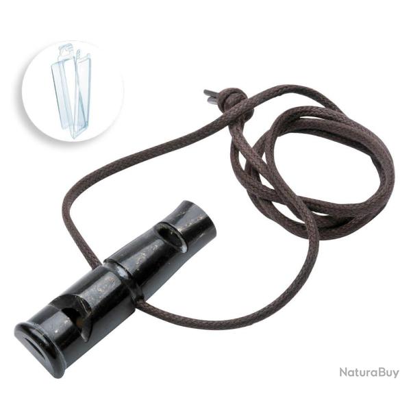Sifflet Januel de dressage Buffle Noir - Sous blister 6cm