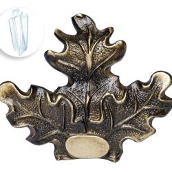 Feuille de ch&ecirc;ne m&eacute;tal &agrave; visser Januel Grand