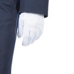 Gants nylon blanc de c&eacute;r&eacute;monie GANTS NYLON BLANC DE C&eacute;R&eacute;MONIE 7