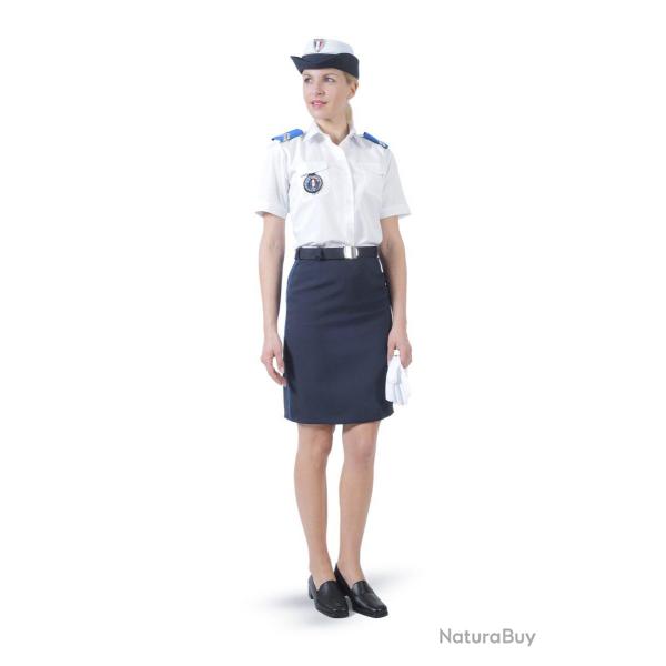 Chemise Blanche ADM Femme manches courtes 38