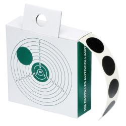 Boite de 500 gommettes Diam 19 Boite de 500 gommettes Noires 19